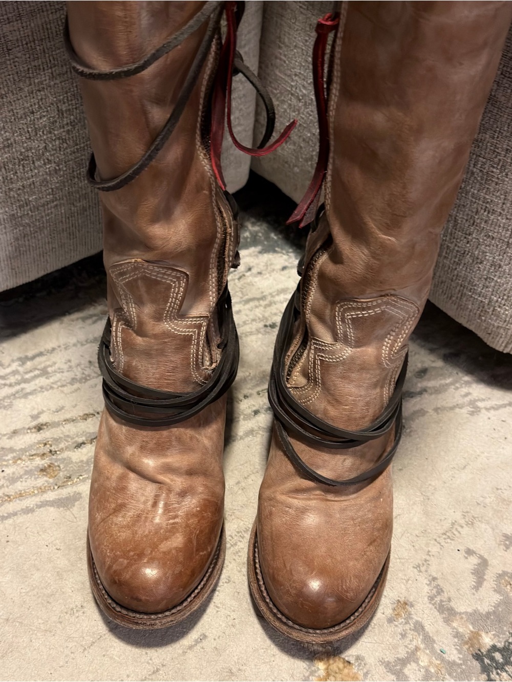 Freebird by Steven Brown Lace-Up Tall Leather Boots - Picture 9 of 11
